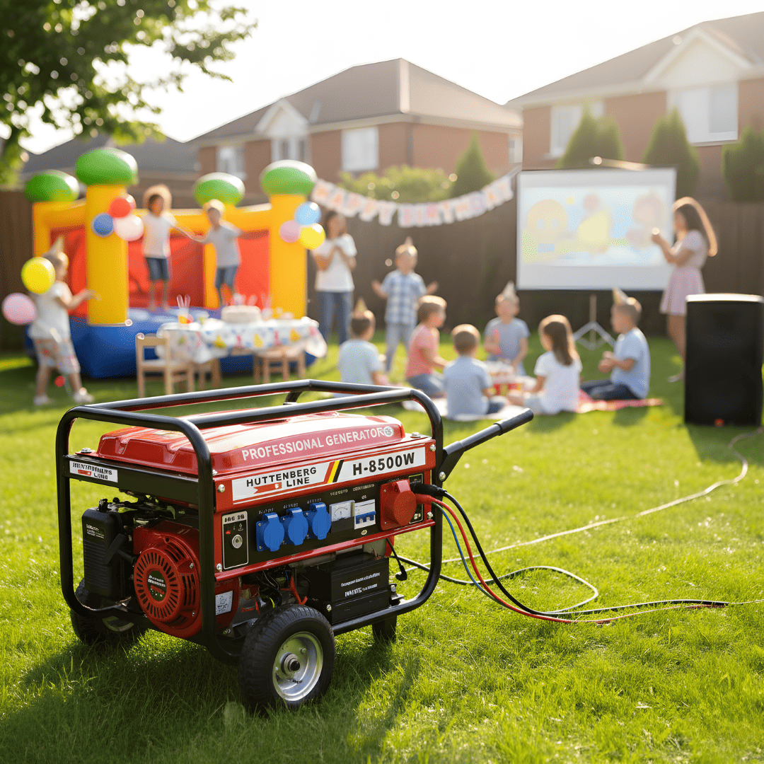 Generatore di Corrente H-8500W (220/380v) Avviamento Elettrico con Batteria