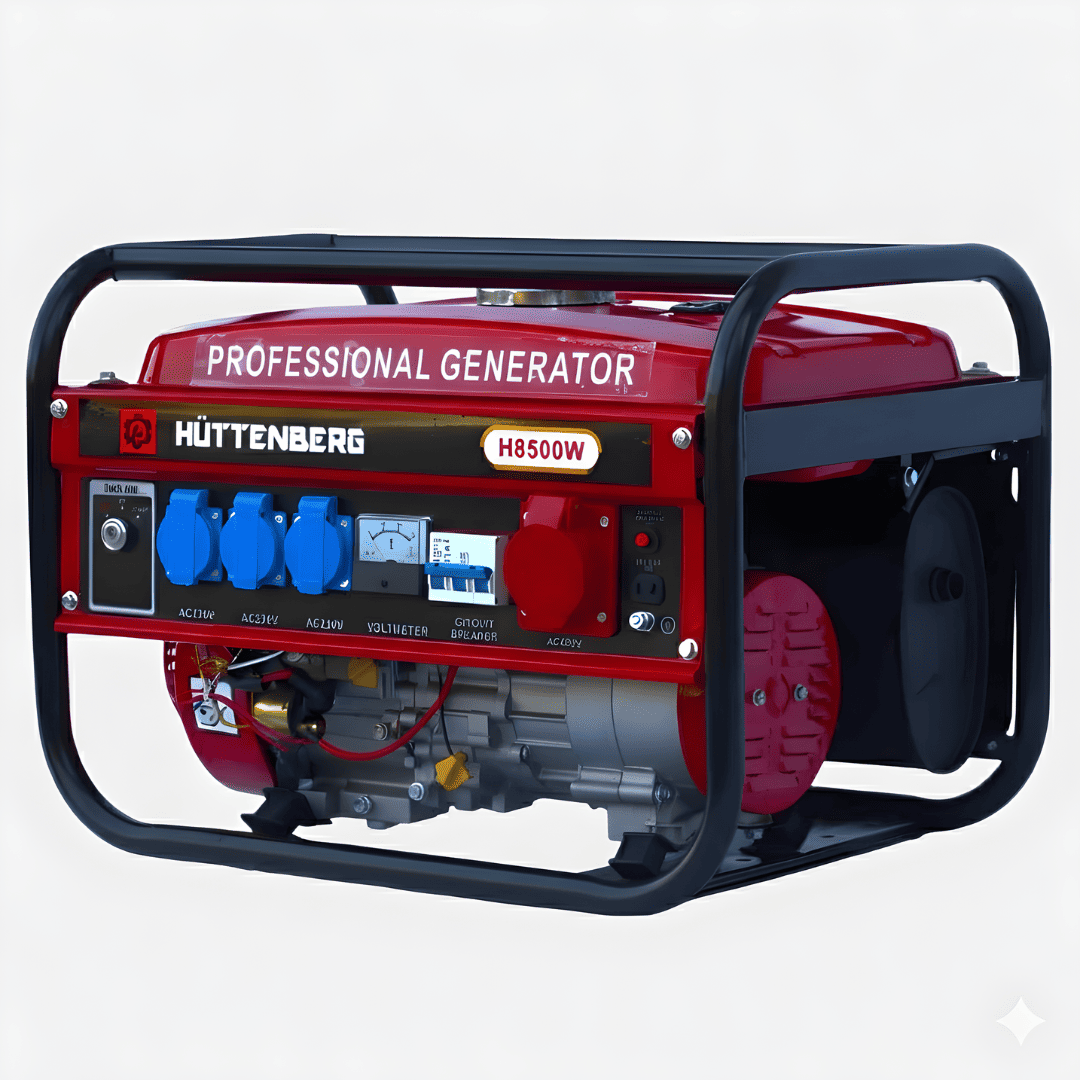 Generatore di Corrente H-8500w (220/380v) Con Chiave Semi Silenzioso