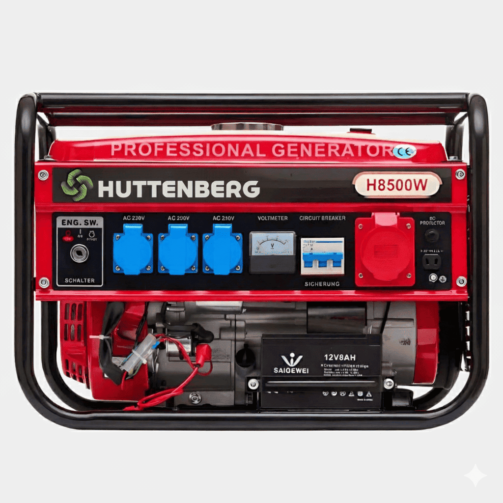 Generatore di Corrente H-8500W Avviamento Elettrico con Batteria