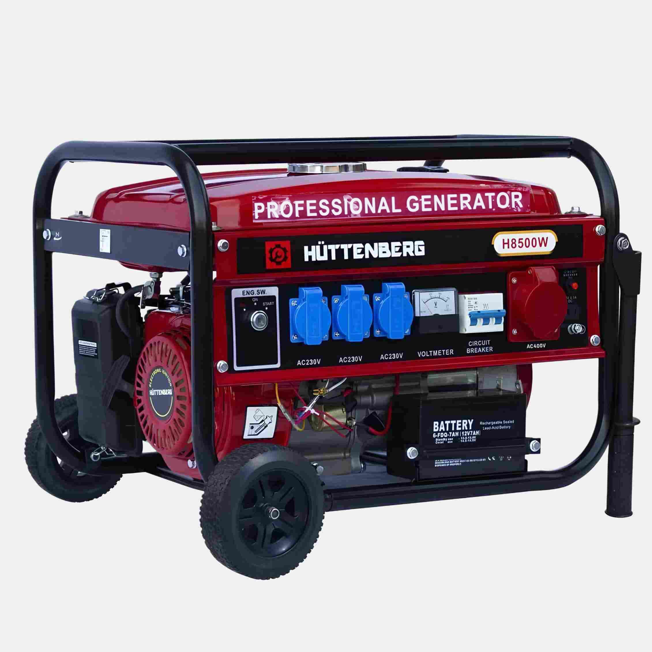 Generatore di Corrente H-8500W Avviamento Elettrico con Batteria